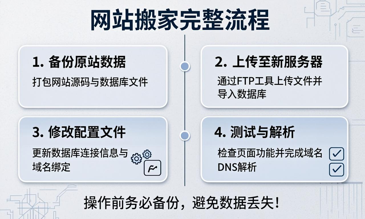 网站搬家完整流程|ikunsem