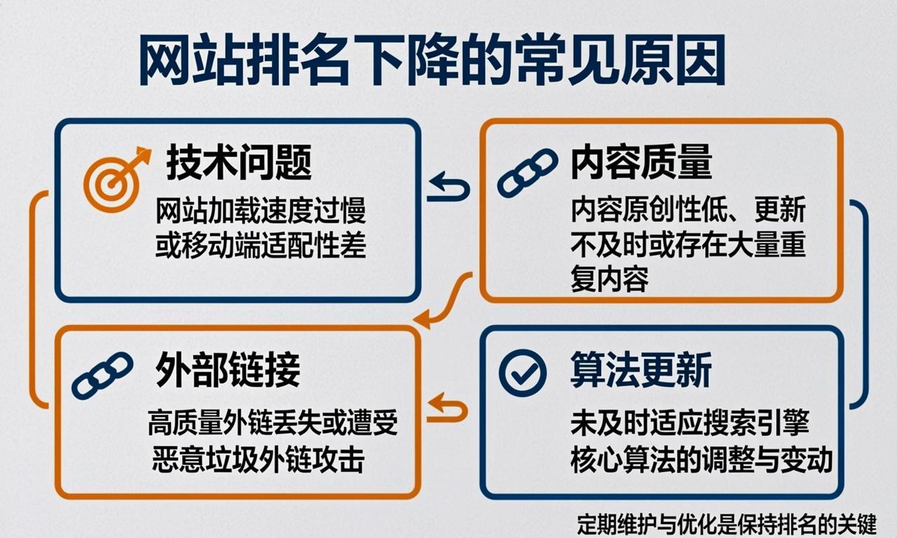 网站排名下降的常见原因|ikunsem