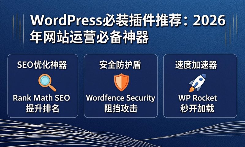 WordPress必装插件推荐：2026年网站运营必备神器|ikunsem