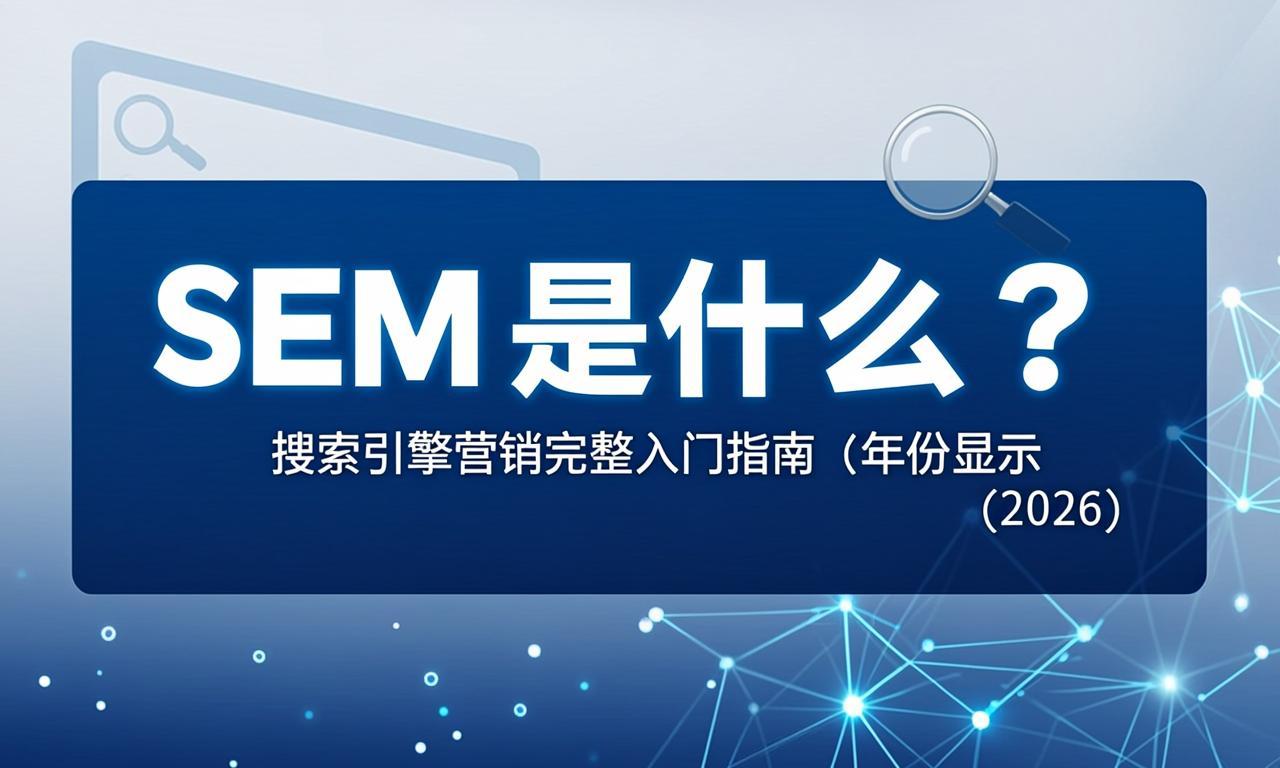 SEM是什么？搜索引擎营销完整入门指南（2026）|ikunsem
